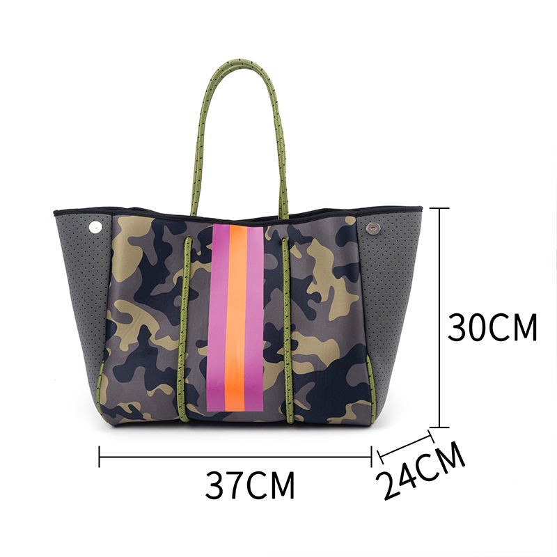 2024 bags women handbags ladies print portable smooth sunflower customize handbag neoprene beach bag shoulder wholesale tote bag